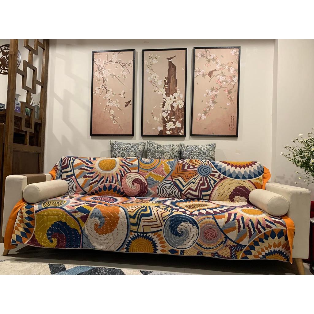 N1_SET Chăn Ga Gối vải Xô Organic cotton dòng cao cấp