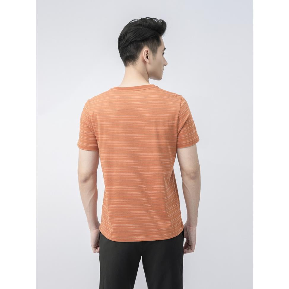 Áo thun nam cổ tròn Aristino họa tiết kẻ trẻ trung, năng động - ATS017S1