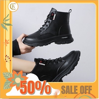 (Sẵn GIày boot ulzzang cổ cao chất da PU
