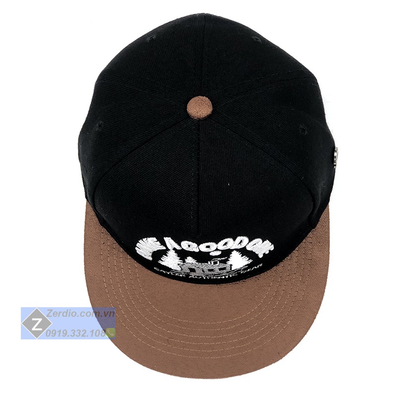 Nón Snapback hiphop đen thêu họa tiết nổi cao cấp cho cả nam và nữ