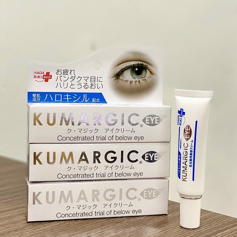 [ Viền Xanh ] Kem thâm quầng mắt Kumargic Eye Cream Nhật Bản 20g