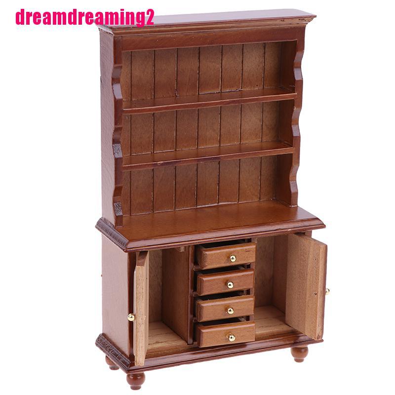 Tủ Gỗ Tỉ Lệ 1 / 12 Trang Trí Nhà Búp Bê