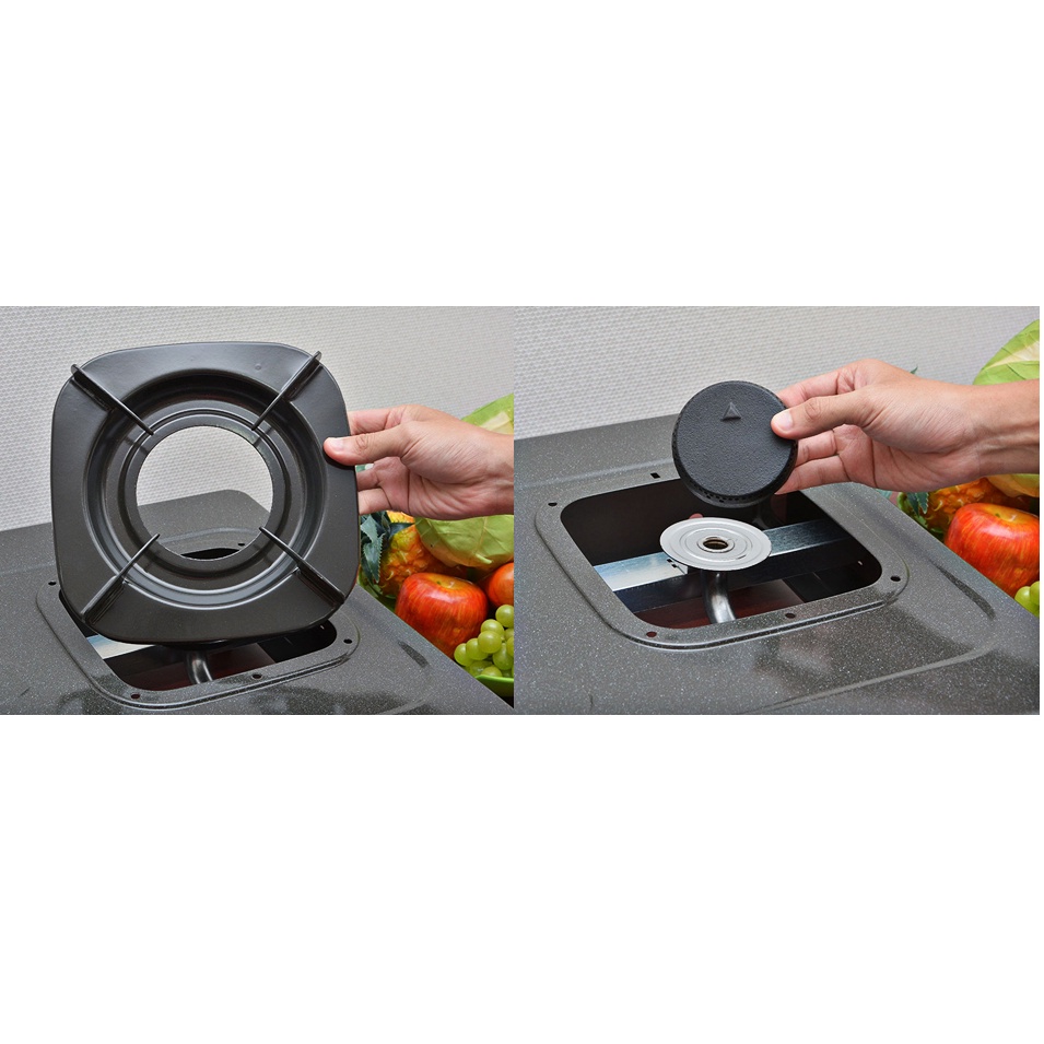 Bếp gas đôi Rinnai RV-360N Mặt men Chính Hãng