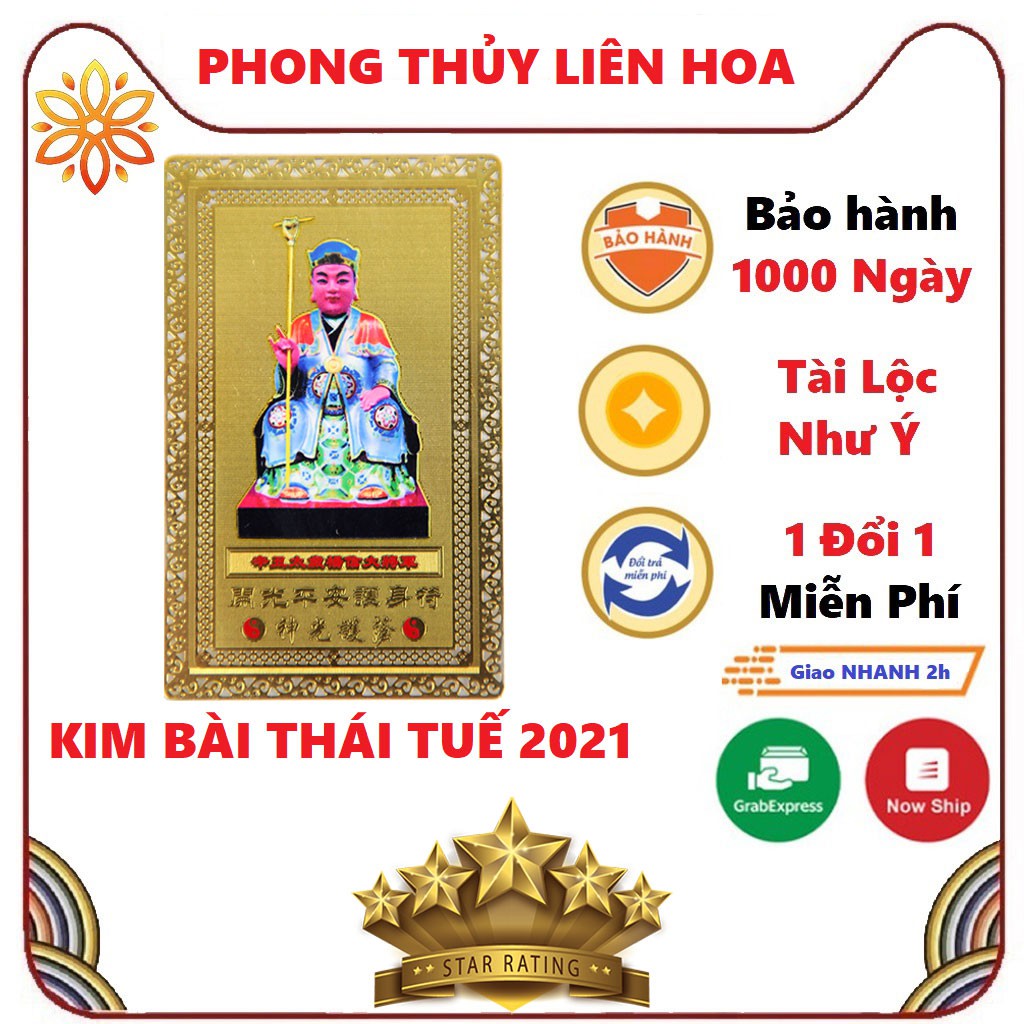 Kim Bài Thái Tuế 2021 hóa giải vận hạn Thái Tuế cho tuổi Thìn Tuất Sửu Mùi Ngọ - PHONG THỦY LIÊN HOA | BigBuy360 - bigbuy360.vn