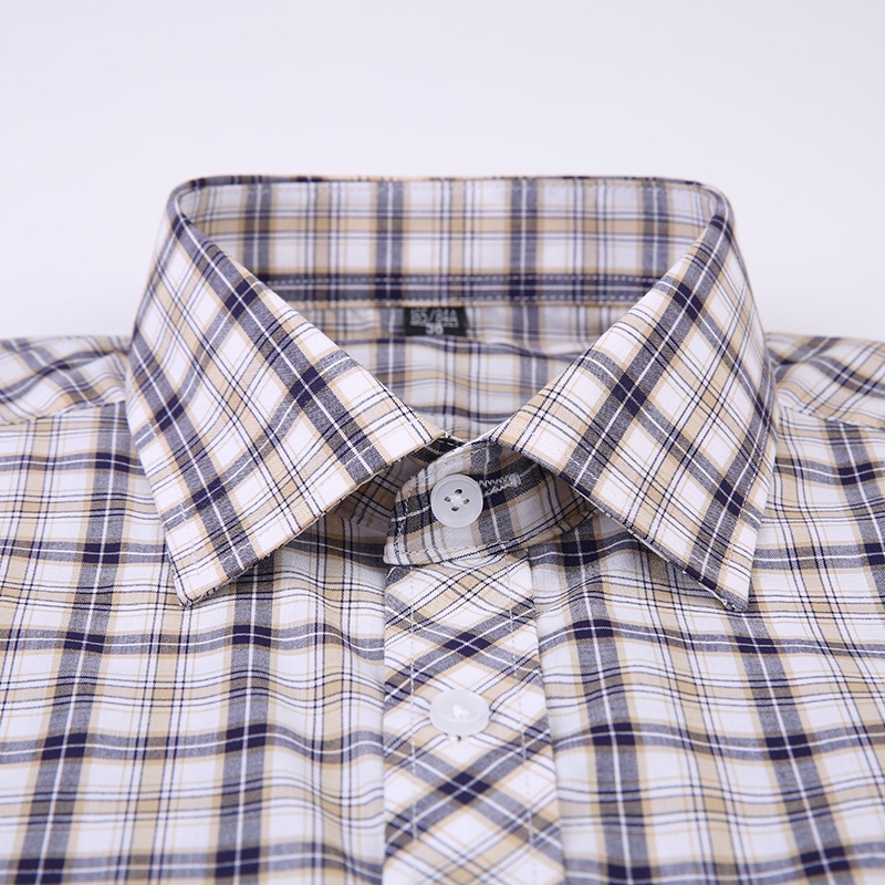 Áo sơ mi lụa lạnh ngắn tay sọc ca rô thời trang nam | BigBuy360 - bigbuy360.vn