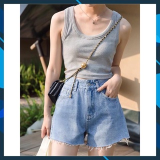 Quần sooc bò jean nữ quần shorts bò jean nữ cạp cao hot 2021