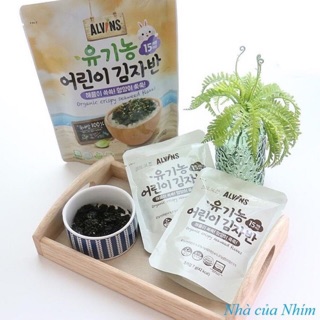 Vụn rong biển hữu cơ rắc cơm Hàn quốc Alvins(Date 3/2024)