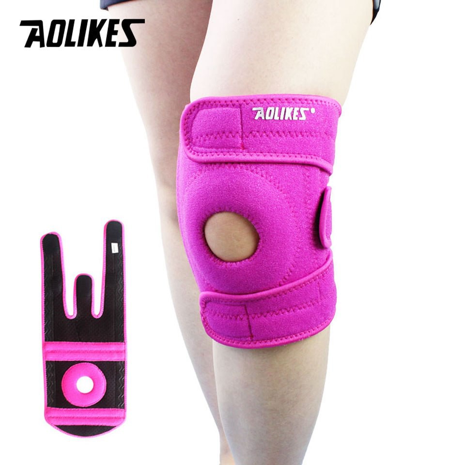 Đai quấn bảo vệ đầu gối thể thao AOLIKES A-7912 thoáng khí tránh xô lệch trệch khớp four spring sport knee support