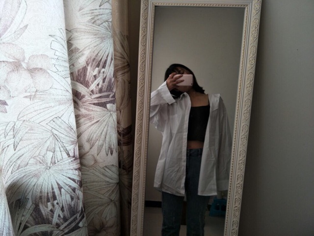 Áo sơ mi trắng dáng rộng sẵn - hình thật chất liệu kate silk | BigBuy360 - bigbuy360.vn