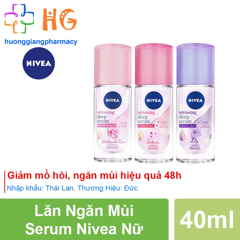 Lăn khử mùi Nivea nữ sáp lăn nách Sáp khử mùi hàng Chính Hãng Thương hiệu Đức sản xuất tại Thái Lan