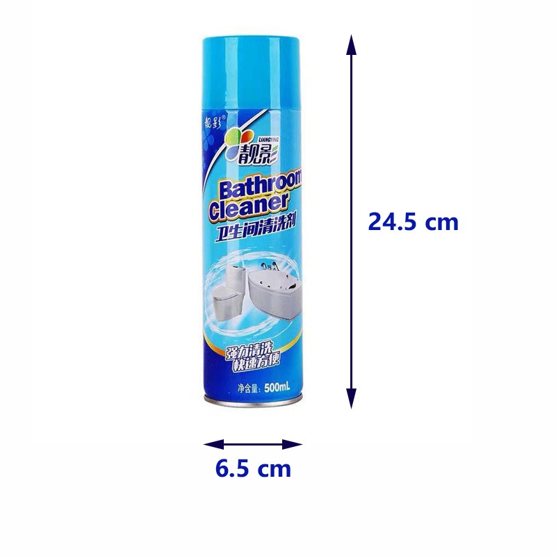 Chai xịt bọt tuyết tẩy rửa nhà tắm nhà chóng hiệu quả hương thơm dịu nhẹ Bathroom Cleaner giadunghuylinh