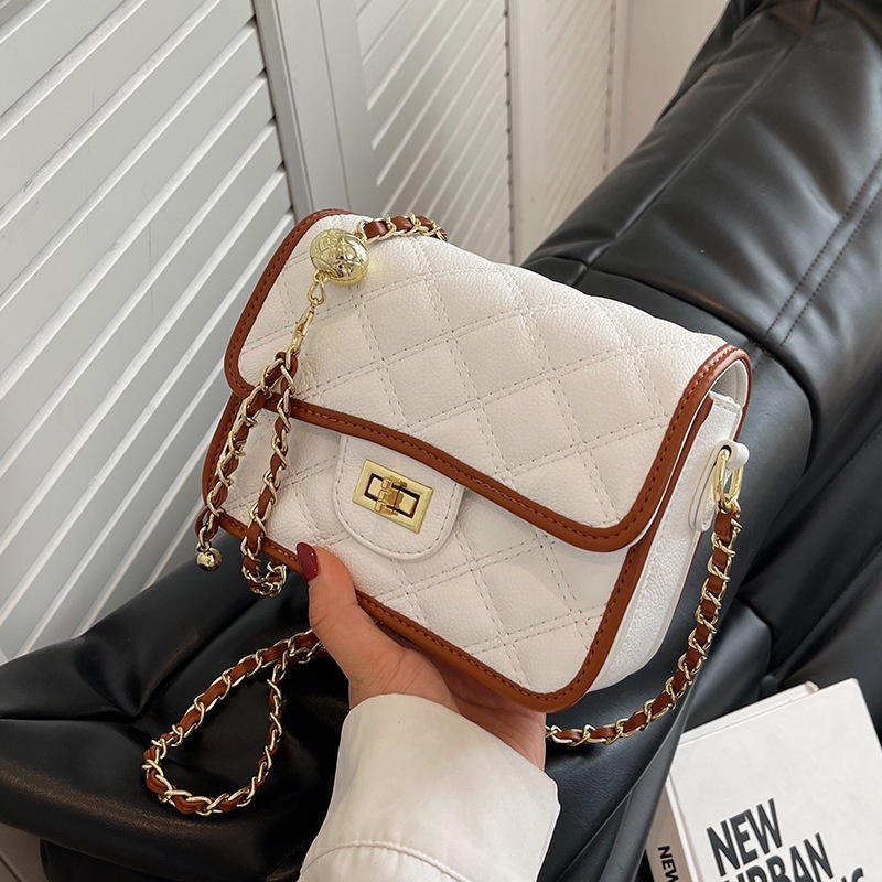 Túi Đeo Chéo Hình Vuông Cỡ Nhỏ Đính Hạt Thời Trang Cho Nữ