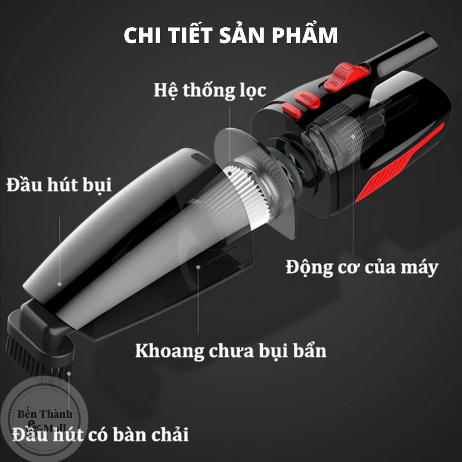 ✈️[Freeship] Máy hút bụi ô tô cầm tay đa năng Accum Cleaner MKS-1700 [Bản không dây & có dây]