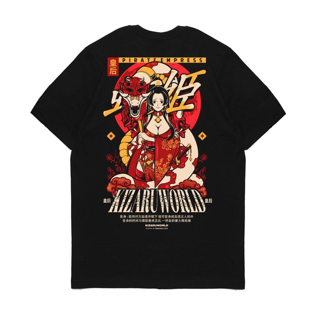 Áo Thun Tay Ngắn Dáng Rộng In Hình Nhân Vật BOA HANCOCK Trong ONE PIECE Thời Trang Cho Nam Và Nữ