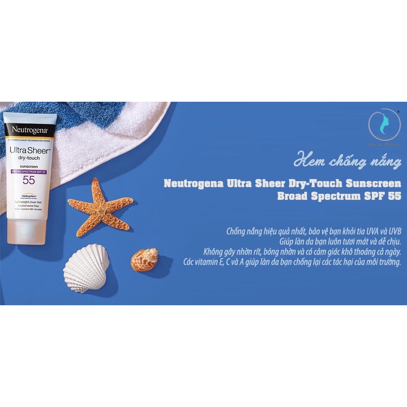 Kem chống nắng Ultra Sheer Dry touch Neutrogena SPF 55 - 88 ml