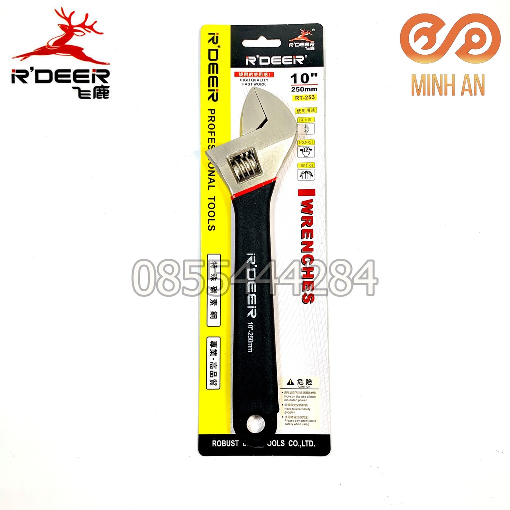 Mỏ lết 10&quot; 250mm [HÀNG CHÍNH HÃNG] R'DEER