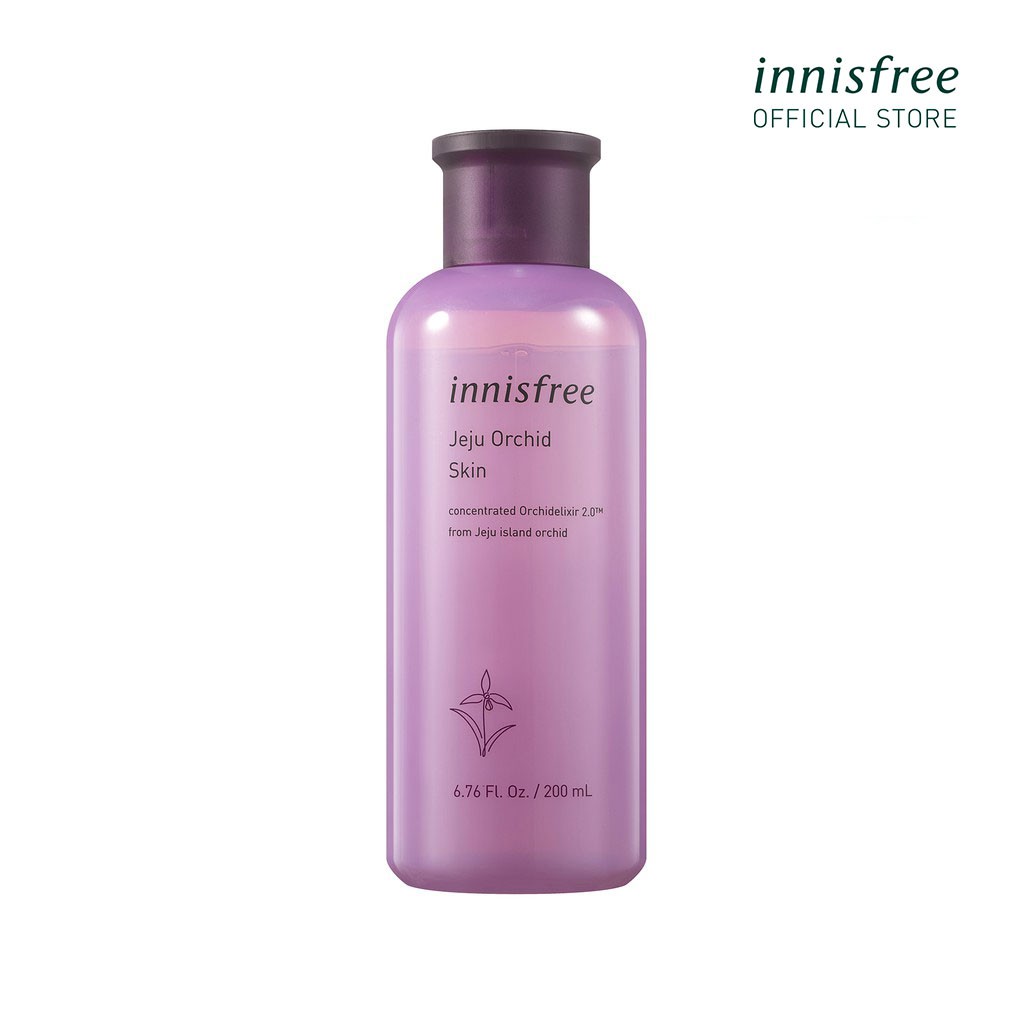 [Mã FMCGMF11 giảm 8% đơn 250K] Nước cân bằng chống lão hóa hoa lan tím Innisfree Jeju Orchid Skin 200ml