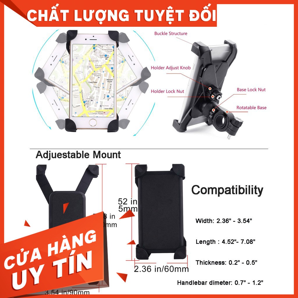 [XẢ HÀNG]GIÁ TREO KẸP ĐIỆN THOẠI TRÊN XE MÁY CH - 01siêu rẻ