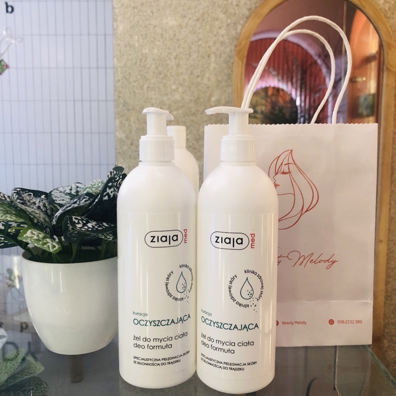Sữa tắm viêm lỗ chân lông ZIAJA MED hỗ trợ giảm mụn lưng ngực 400ml | BigBuy360 - bigbuy360.vn