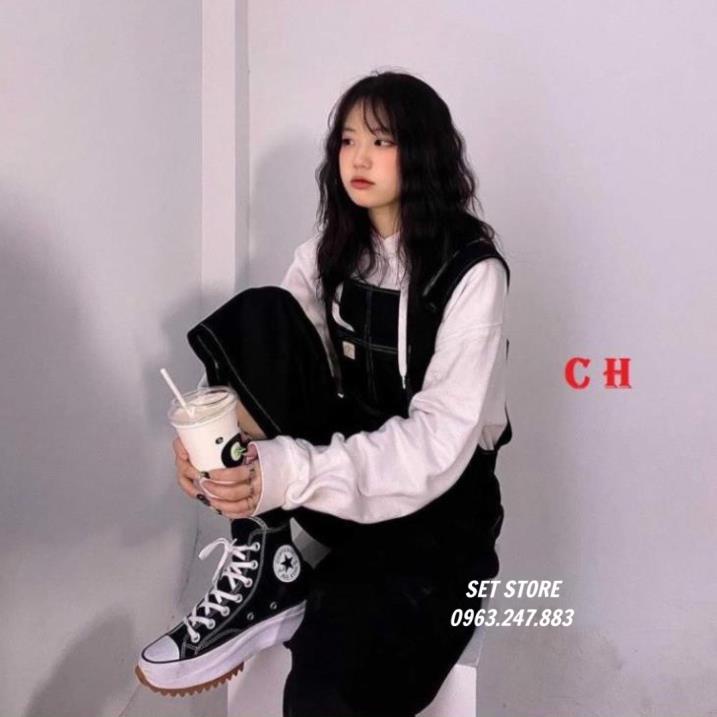 Yếm QUẦN chỉ nổi lô gô trắng, YẾM KAKI ĐẸP CH0321 -Setstoree