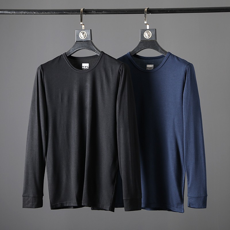 Áo thun nam dài tay cổ tròn giữ nhiệt nam chuẩn thiết kế hàn quốc, cực tôn dáng, lịch sự, trẻ trung(ACTD) | BigBuy360 - bigbuy360.vn