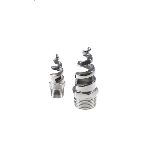 ĐẦU PHUN NƯỚC DẠNG XOẮN ỐC 21MM INOX - ĐẦU PHUN DẬP BỤI