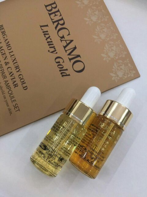 SET TINH CHẤT SERUM BERGAMO LUXURY GOLD