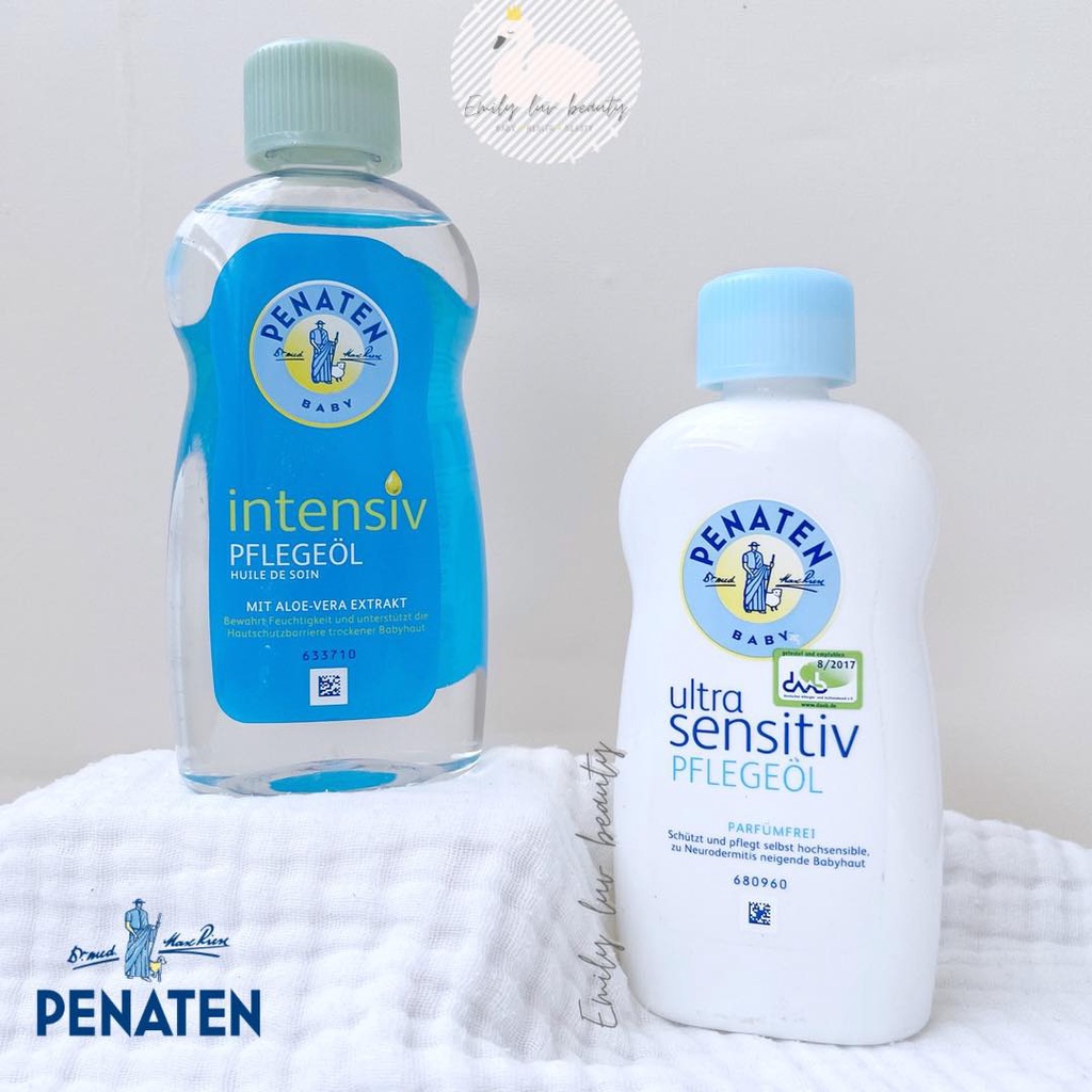 Dầu massage Penaten Intensiv Đức 200ml cho mẹ và bé