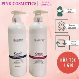 Bộ dầu gội xả keratin class pro 800mlx2 phục hồi tóc hư tổn, tóc siêu mềm mượt
