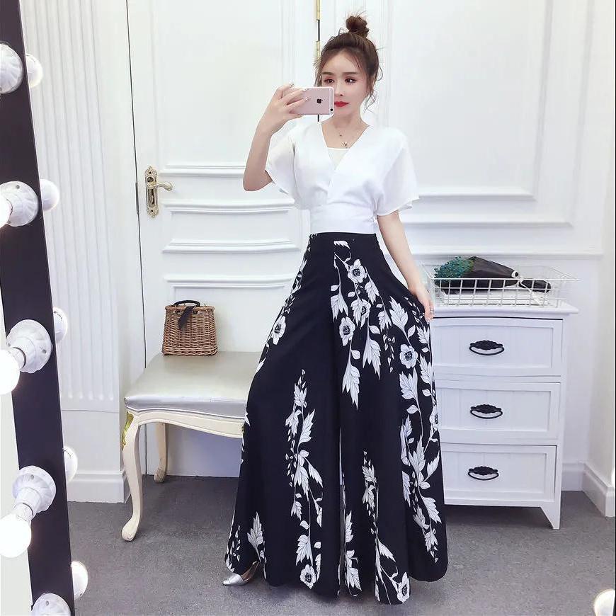 Quần Dài Lưng Cao Ống Rộng Plus Size Cho Nữ