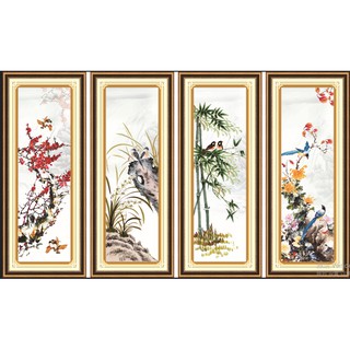 Tranh đính đá Phong Thủy Tứ Quý 77550