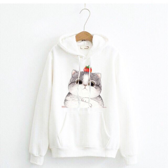 ÁO HOODIE NAM NỮ MÈO DÂU CÓ BIGSIZE ĐẾN HƠN 100kg | BigBuy360 - bigbuy360.vn