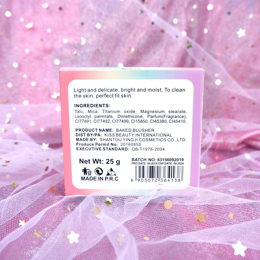 Phấn má kiêm bắt sáng thiết kế hộp thiếc cao cấp Kiss Beauty Heart Blusher 8g NPP Shoptido | BigBuy360 - bigbuy360.vn