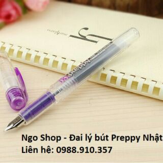 Bút máy Nhật Bản Preppy Platium tím, bút mực Nhật, bút Nhật
