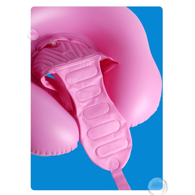 Phao bơi chống lật màu hồng/xanh dương an toàn cho bé.