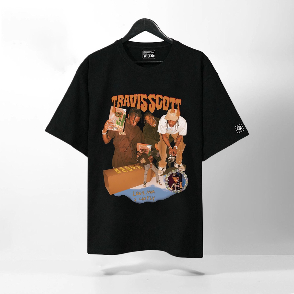 Áo Thun Tay Lỡ Travis Scott, Form rộng oversize, áo phông unisex, chất liệu Cotton - KKIM Shop