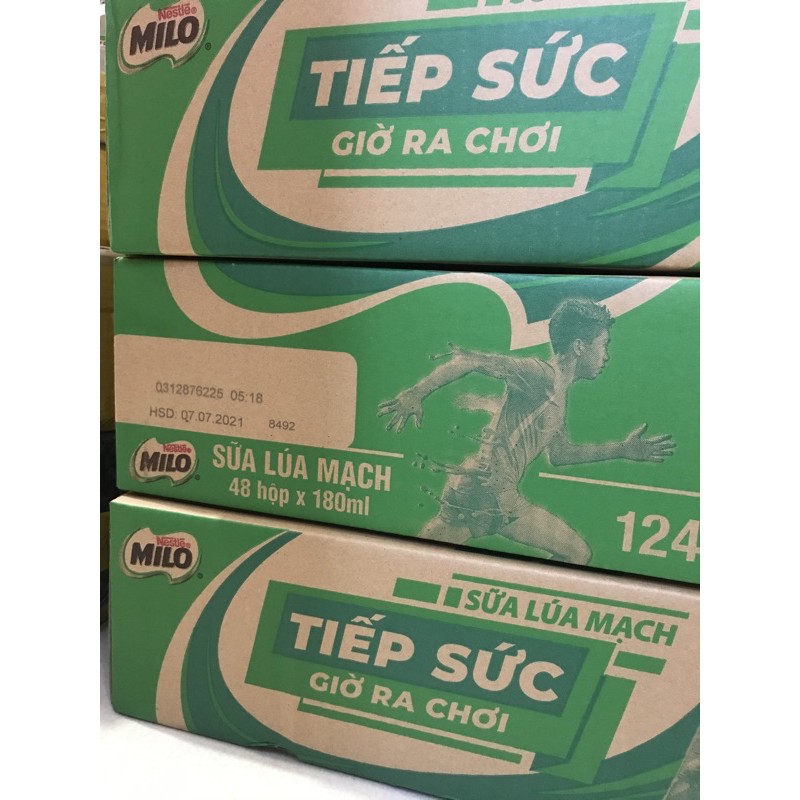 Thùng Milo 180ml 48 hộp Date 9/2022