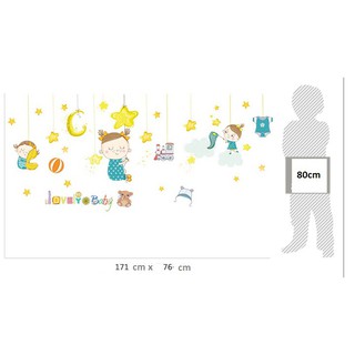 decal dán tường good night
