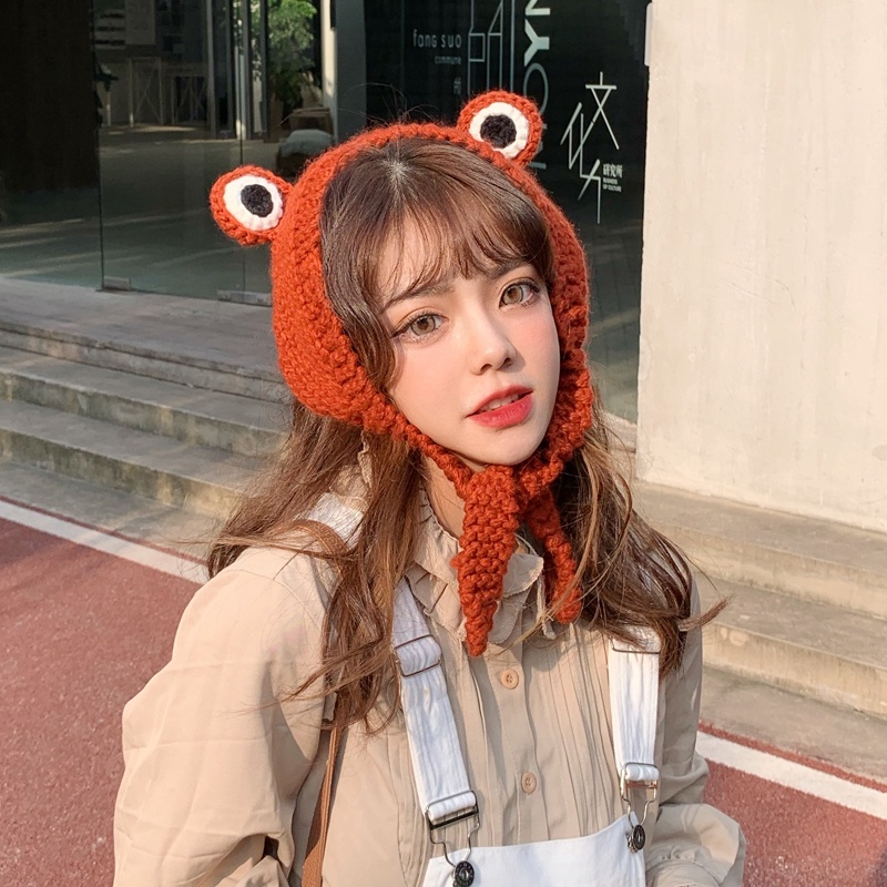 Mũ Len Tai Thú Dễ Thương Cho Bé