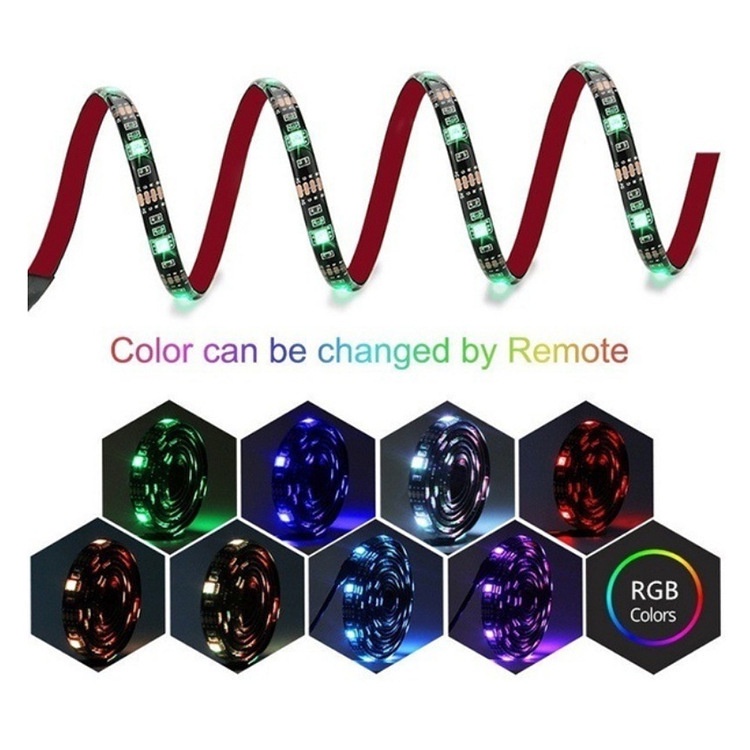 Dây Đèn LED 20M 5V 24 Phím 5050 2835 3535 RGB Dây đèn led RGB 16 màu thay đổi theo nhiệt độ cổng usb và điều khiển từ xa trang trí phòng khách / phòng ngủ diy