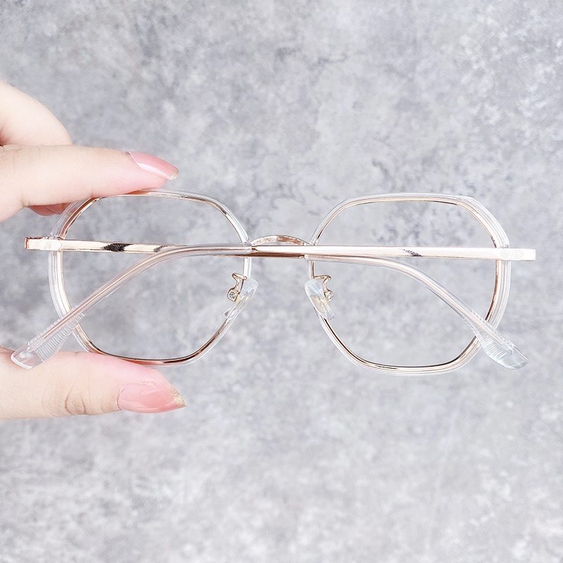 Kính Mát Gọng Trong Suốt Chống Ánh Sáng Xanh Phong Cách Hàn Quốc Thời Trang Cho Nữ