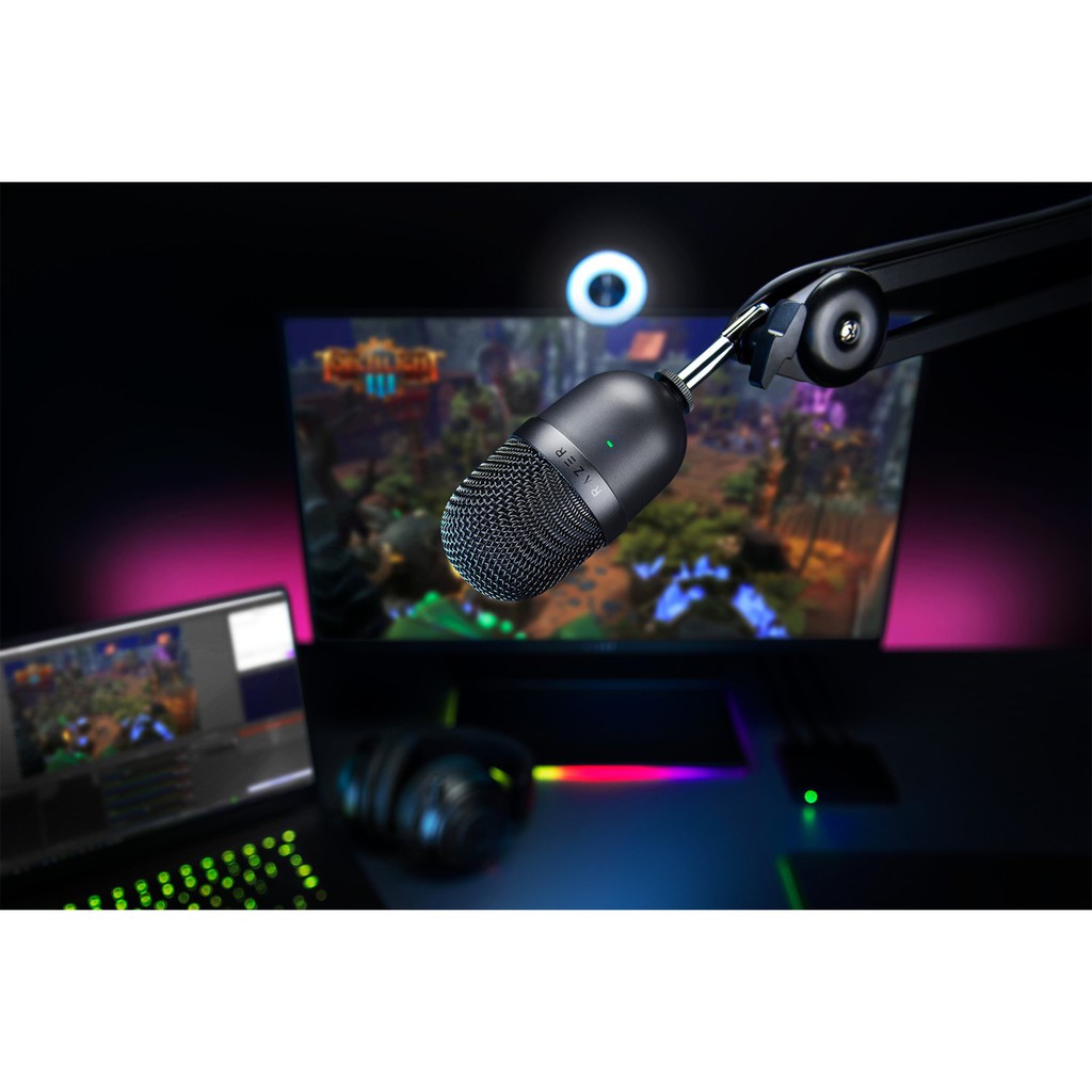 Microphone Razer Seiren Mini (Black/White/Pink) Hàng Chính Hãng