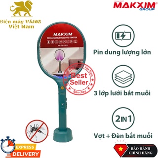 Vợt bắt muỗi Makxim Li2091 có chức năng đèn bắt muỗi