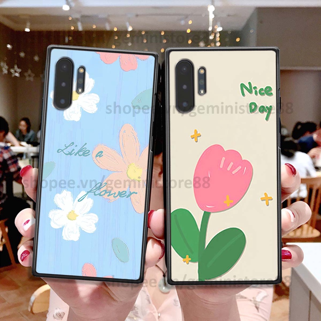 Ốp Samsung Note 10 / Note 10 Plus / Note 10+ in hình hoa lá nhiều màu sắc siêu đẹp, siêu xinh, siêu cá tính