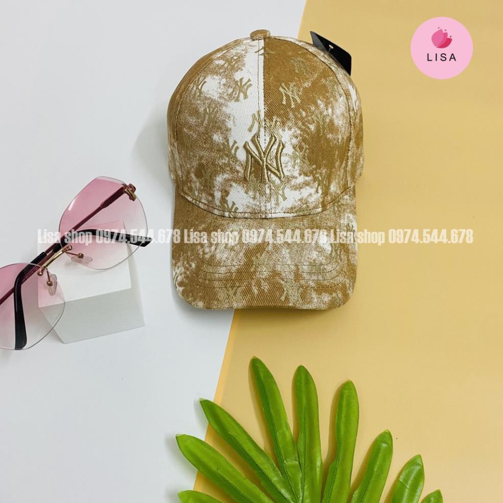 [HOTTREND- CAO CẤP] Mũ lưỡi trai, nón lưỡi trai thêu logo chữ, họa tiết loang cực phong cách cho nam, nữ Lisa, M36