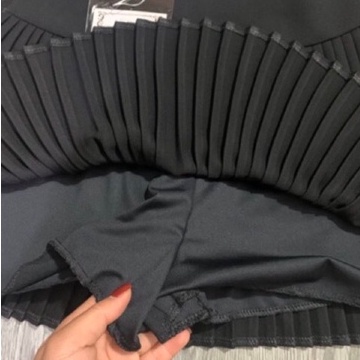 Chân váy xếp ly nữ NHẠT LINH chân váy ngắn dáng basic xòe trơn cạp cap tôn dáng - CV200