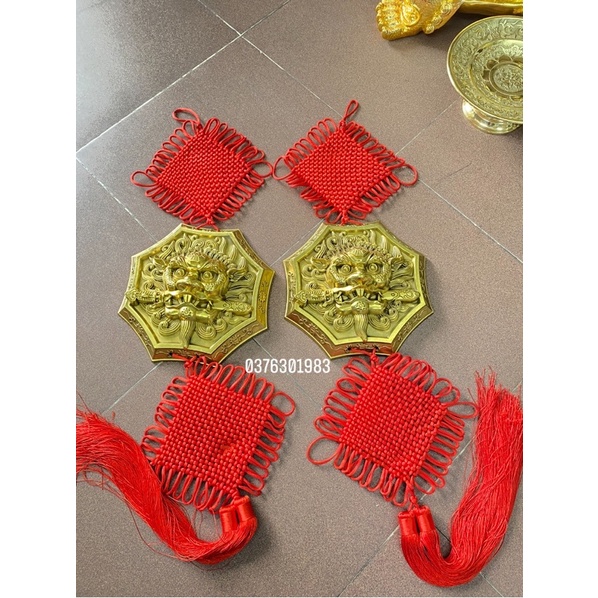 Hổ phù an gia hoá sát bằng đồng cỡ đại 25cm