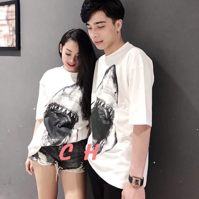 Áo đôi hàm cá mập (2c) COL765