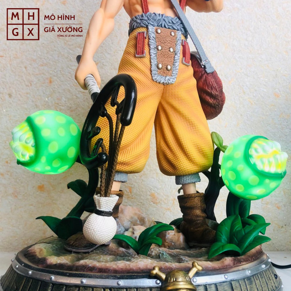 Mô hình One Piece  Ussop cao 38cm , có đèn led ở base + remote , figure one piece ussop , mô hình giá xưởng