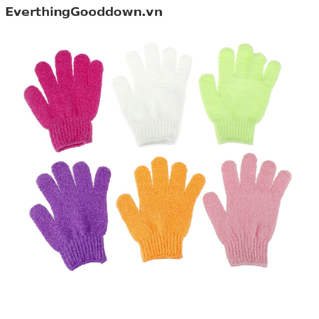 Everthinggooddown Găng tay đi tắm Massage Toàn Thân Tẩy Tế Bào Chết Bằng Bọt Biển